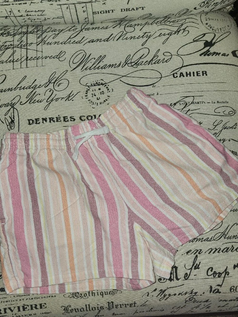 Cat&Jack Striped Pink & Peach Girls Two-Piece Set
